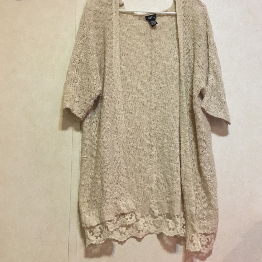 Tan Knit Cardigan